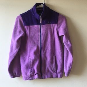 Kids girls purple fuzzy jacket size 10/12